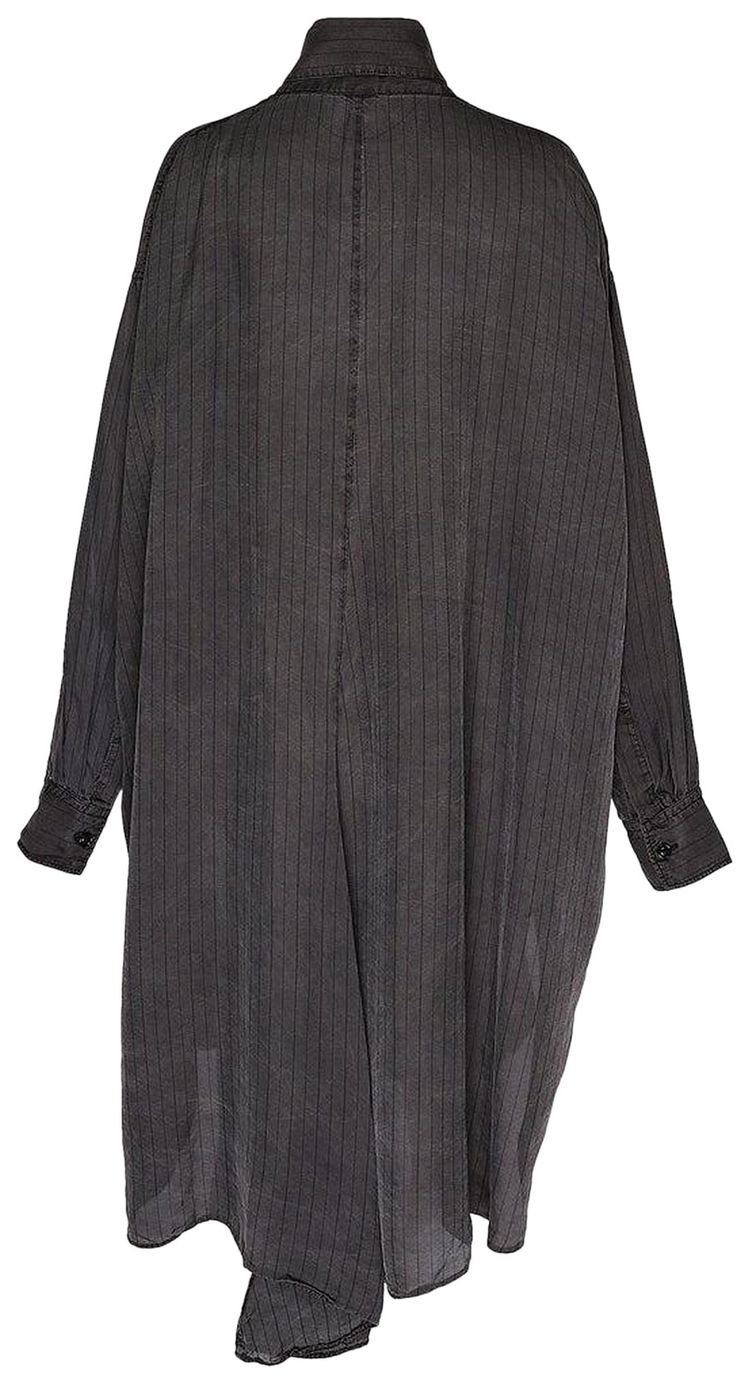 Ys U Shirt Dress With Tie BlueGrey