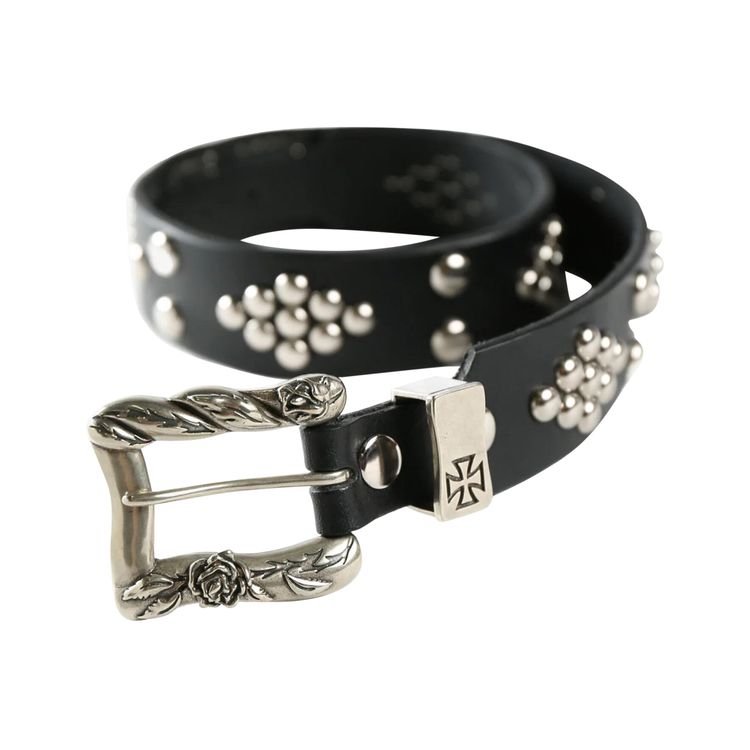 Buy Enfants Riches Dprims Stud Belt 'Black' - 100 375 BLAC | GOAT