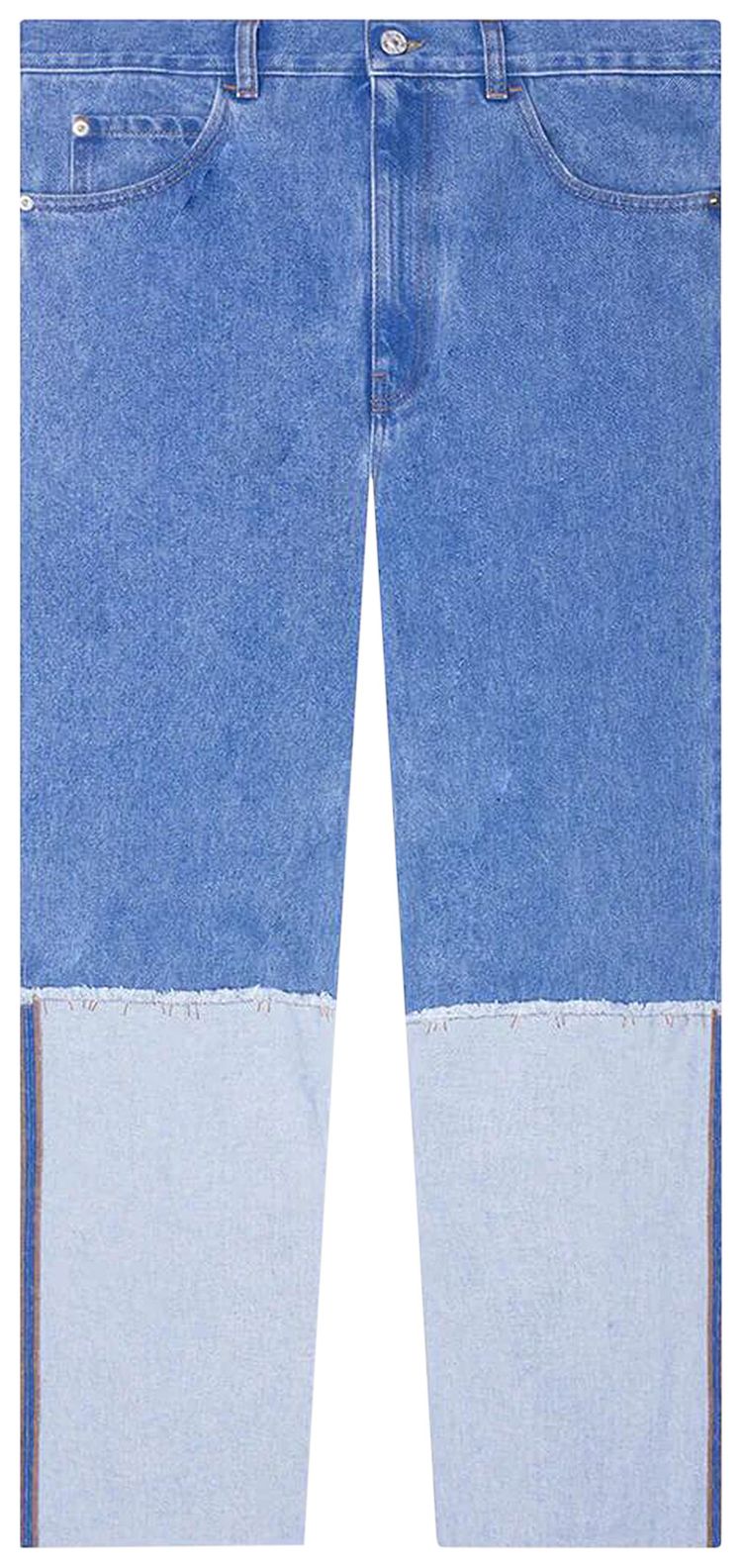 Marni Contrast Denim Trousers Cobalt