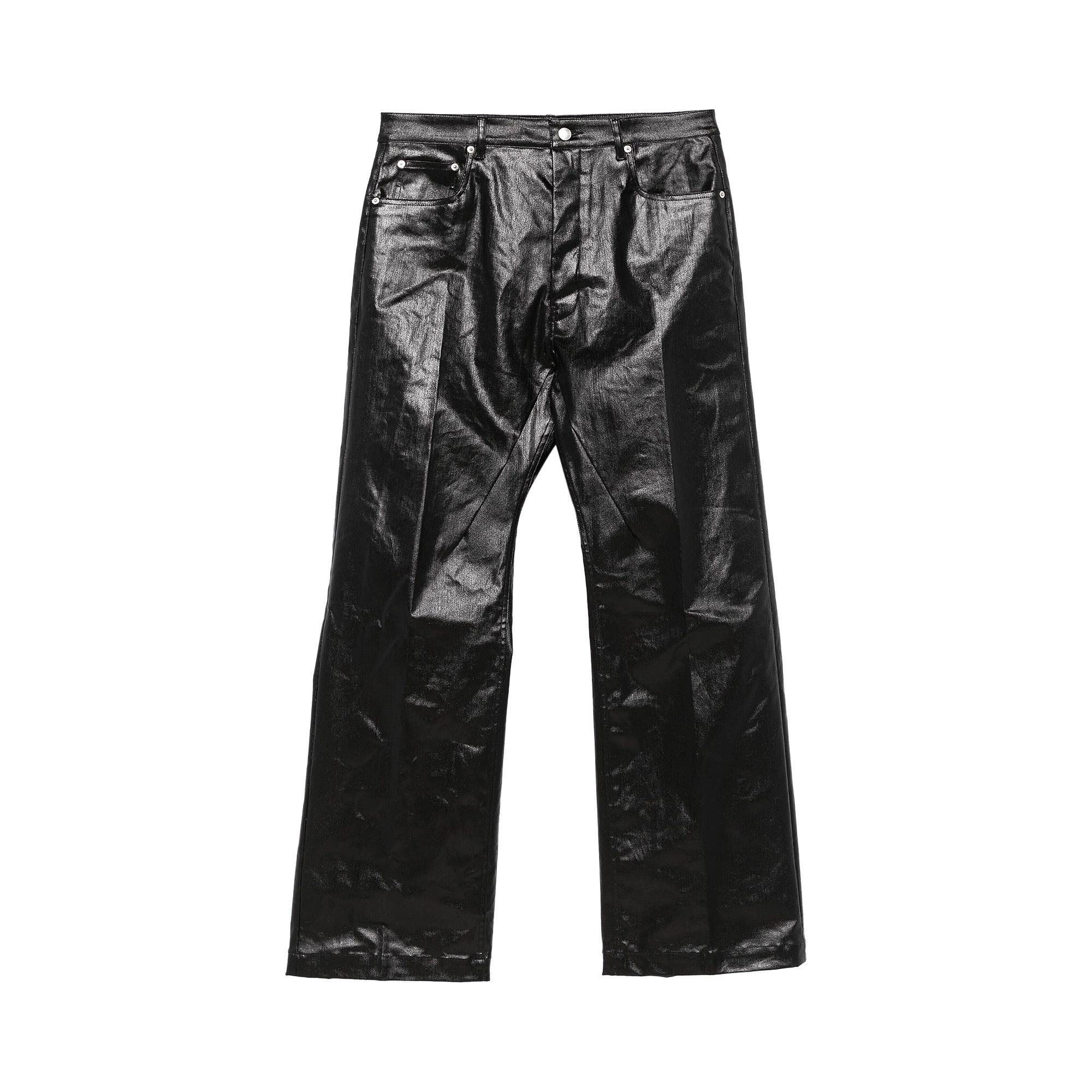 Buy Rick Owens Coated Denim Geth Jeans 'Black' - RU01E5333 SCT 09