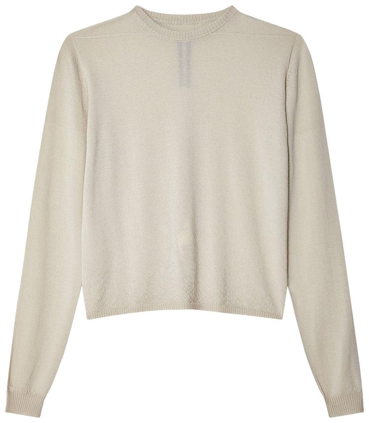 Rick Owens Cropped Biker Round Neck Sweater Dinge