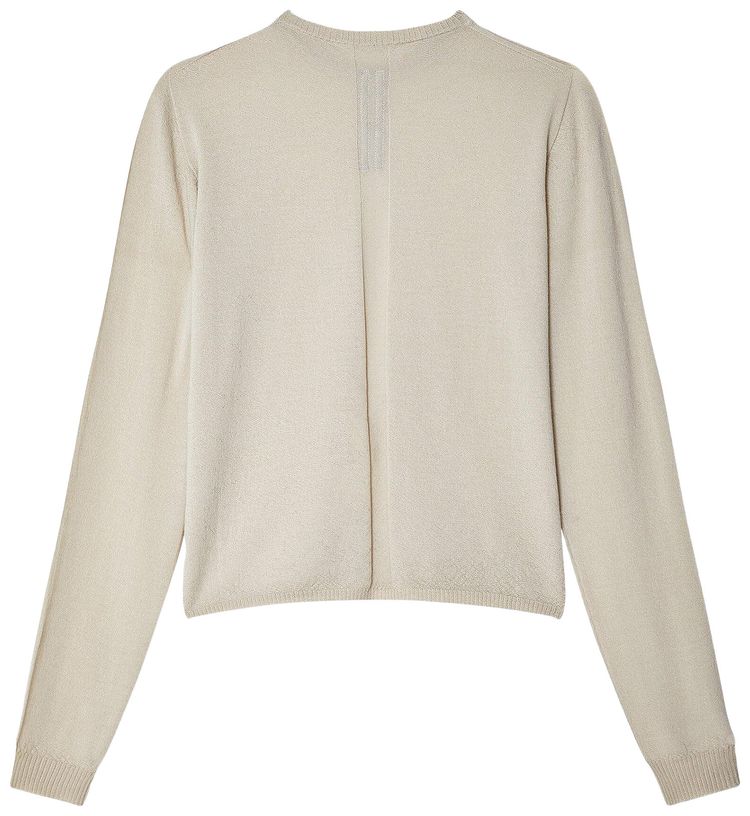 Rick Owens Cropped Biker Round Neck Sweater Dinge