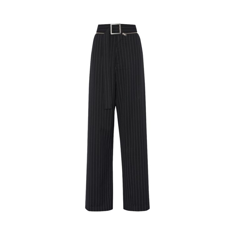 Jean Paul Gaultier Pinstripe Tailored Trouser BlackWhite