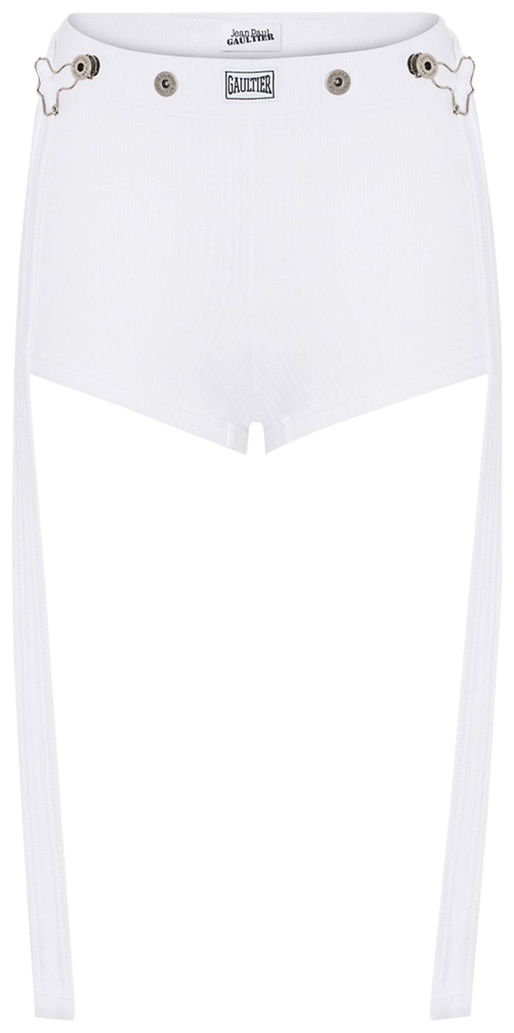 Jean Paul Gaultier Patch Shorts White