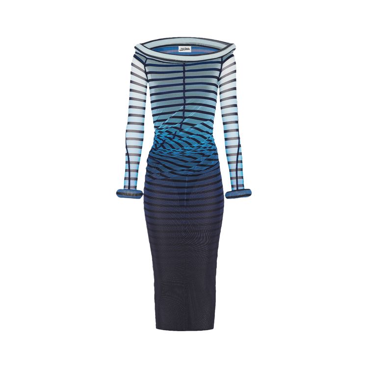 blue dress for baby girl Nautical Stripes Midi Dress main image 1