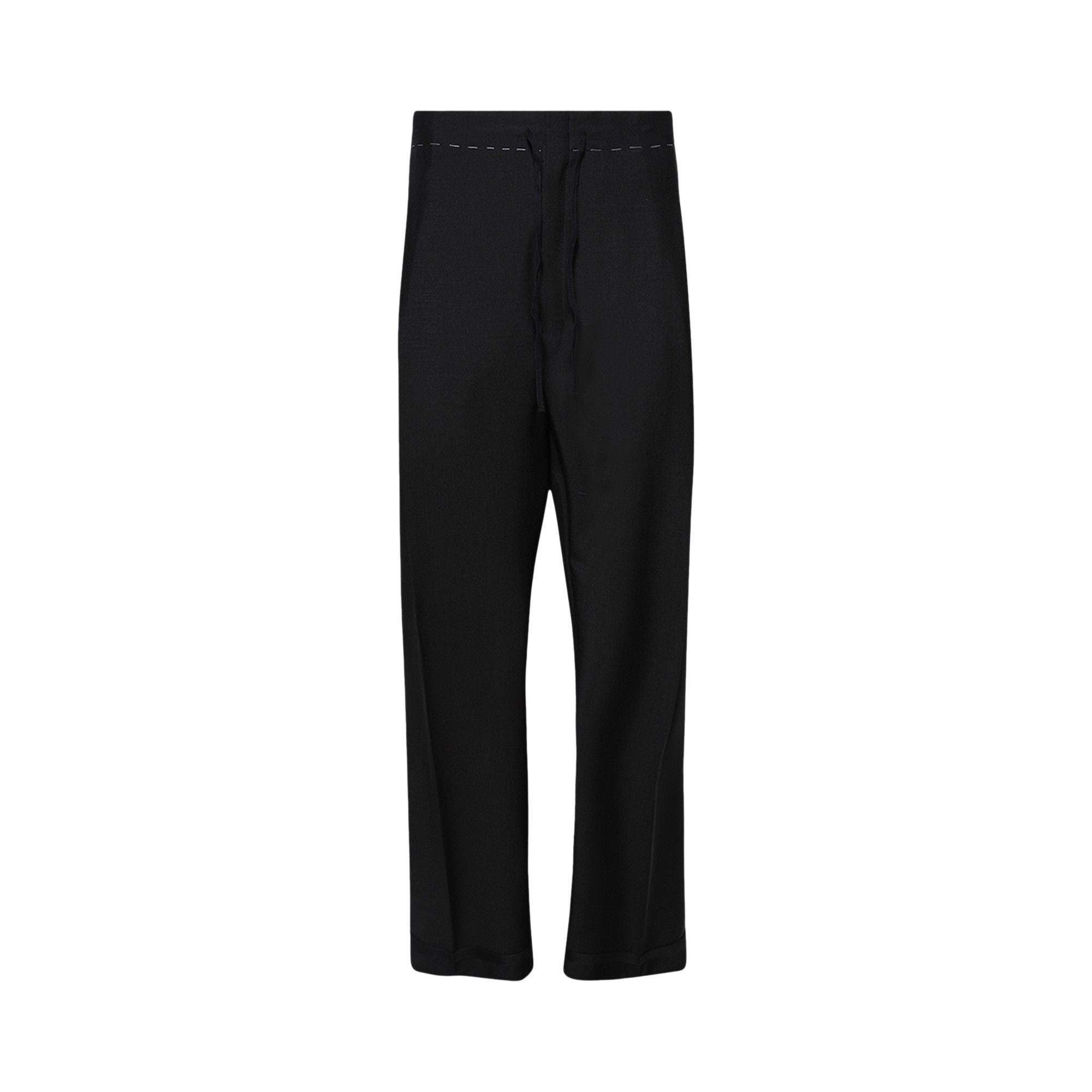 Buy Maison Margiela Creased Stitch Detailed Trousers 'Black