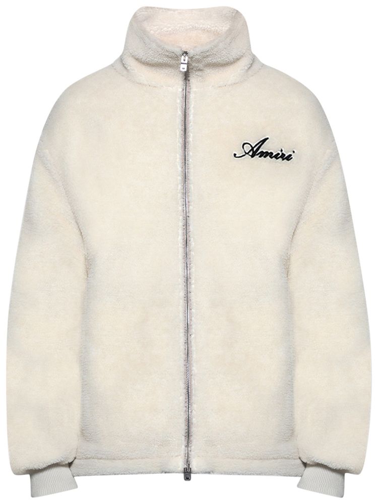 Amiri Bones Fleece Jacket Alabaster