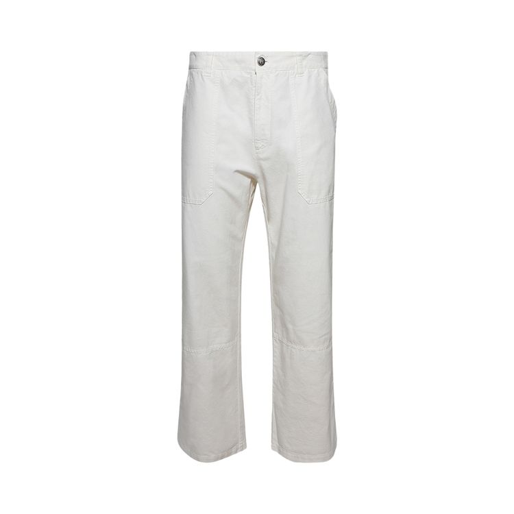 Palm Angels Monogram Workwear Pants Off White