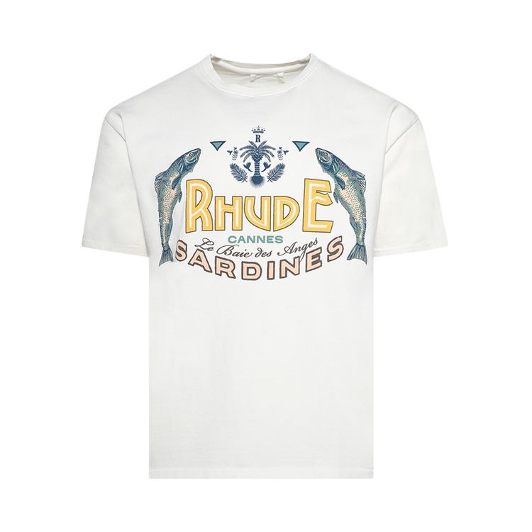 Rhude Sardines Tee Vintage White