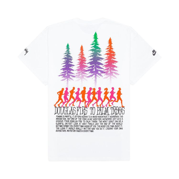 Nike x Stussy Douglas Firs To Palm Trees T Shirt Asia Sizing White