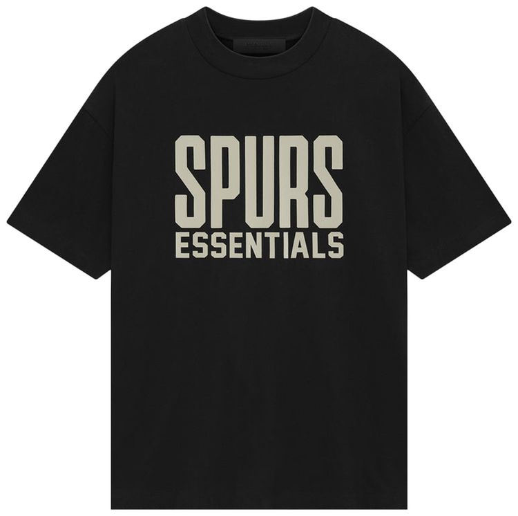 Fear of God Essentials x NBA Spurs Tee Black