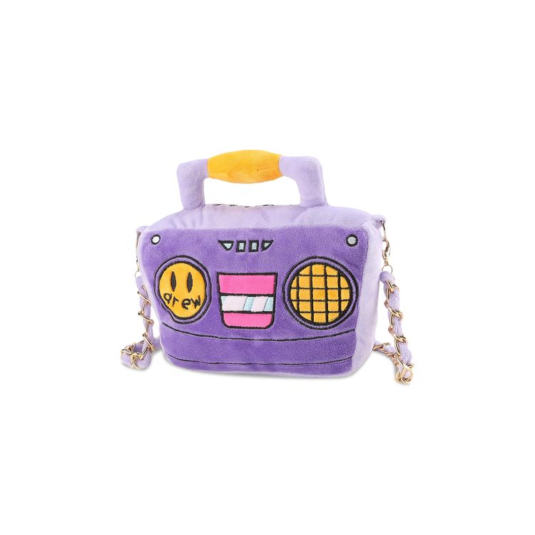 Drew House Boombox Plush Purse Violet