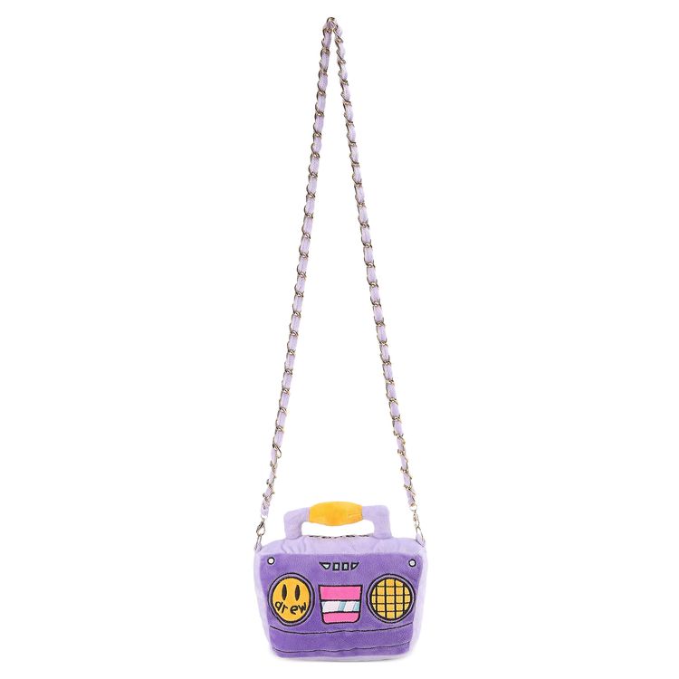 Drew House Boombox Plush Purse Violet