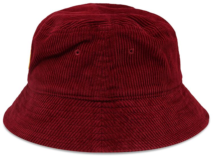 Drew House Mascot Smiley Corduroy Bucket Hat Claret