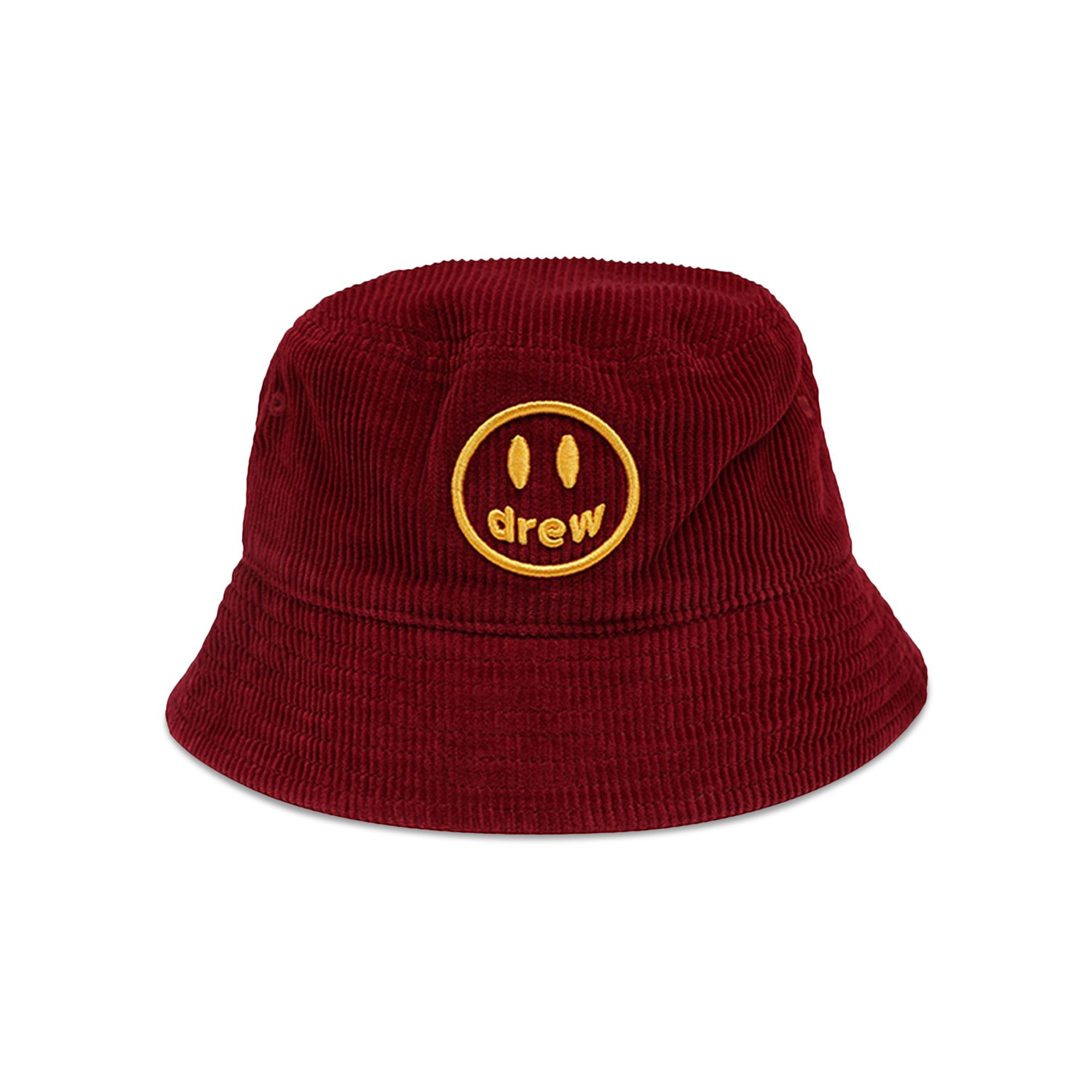 Buy Drew House Mascot Smiley Corduroy Bucket Hat 'Claret' - DH