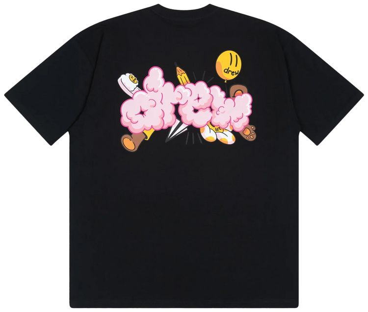 Drew House Doodle Joy Tee Black