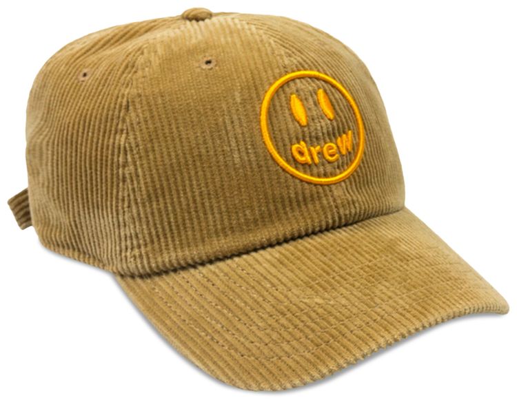 Drew House Smiley Corduroy Dad Hat Reddish Brown