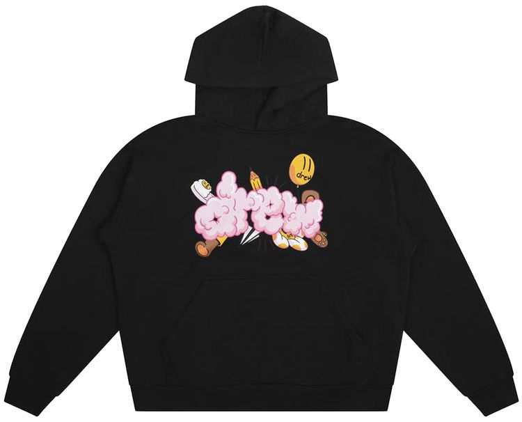 Drew House Doodle Joy Hoodie Black
