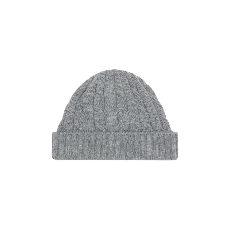CELINE Triomphe Embroidered Beanie Grey