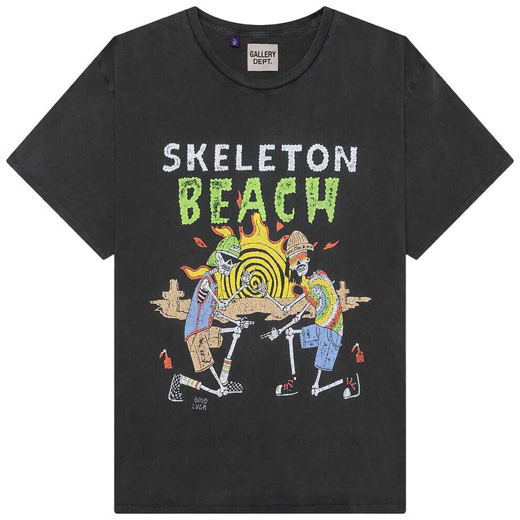 Gallery Dept Skeleton Beach Tee Vintage Black