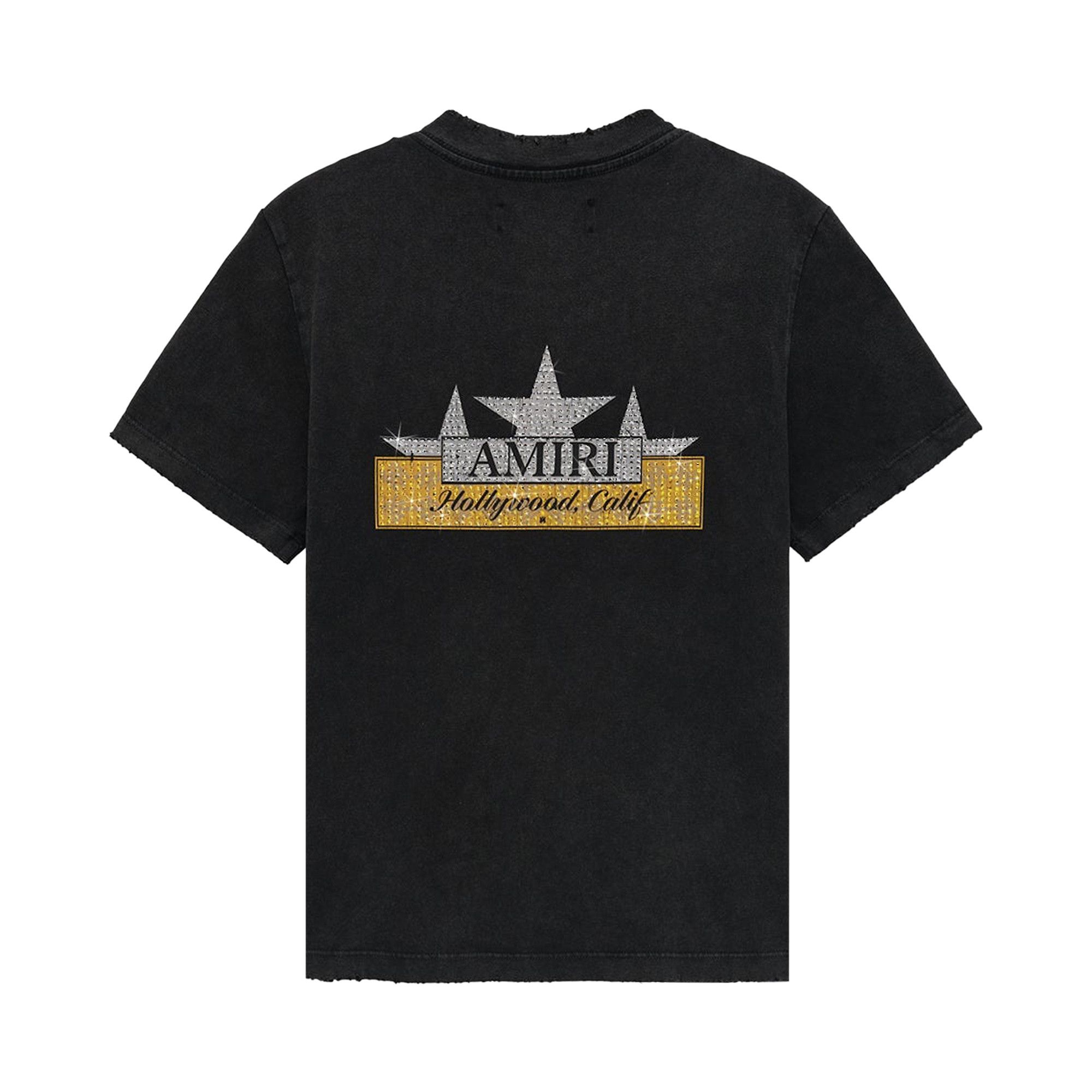 Buy Amiri Vintage Crystal Star Tee 'Black' - AMJYTE1151 001 BLAC