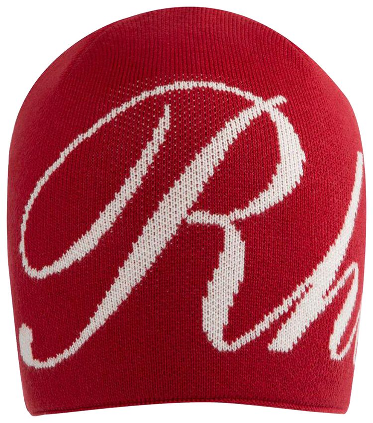 Rhude Script Beanie RedCream