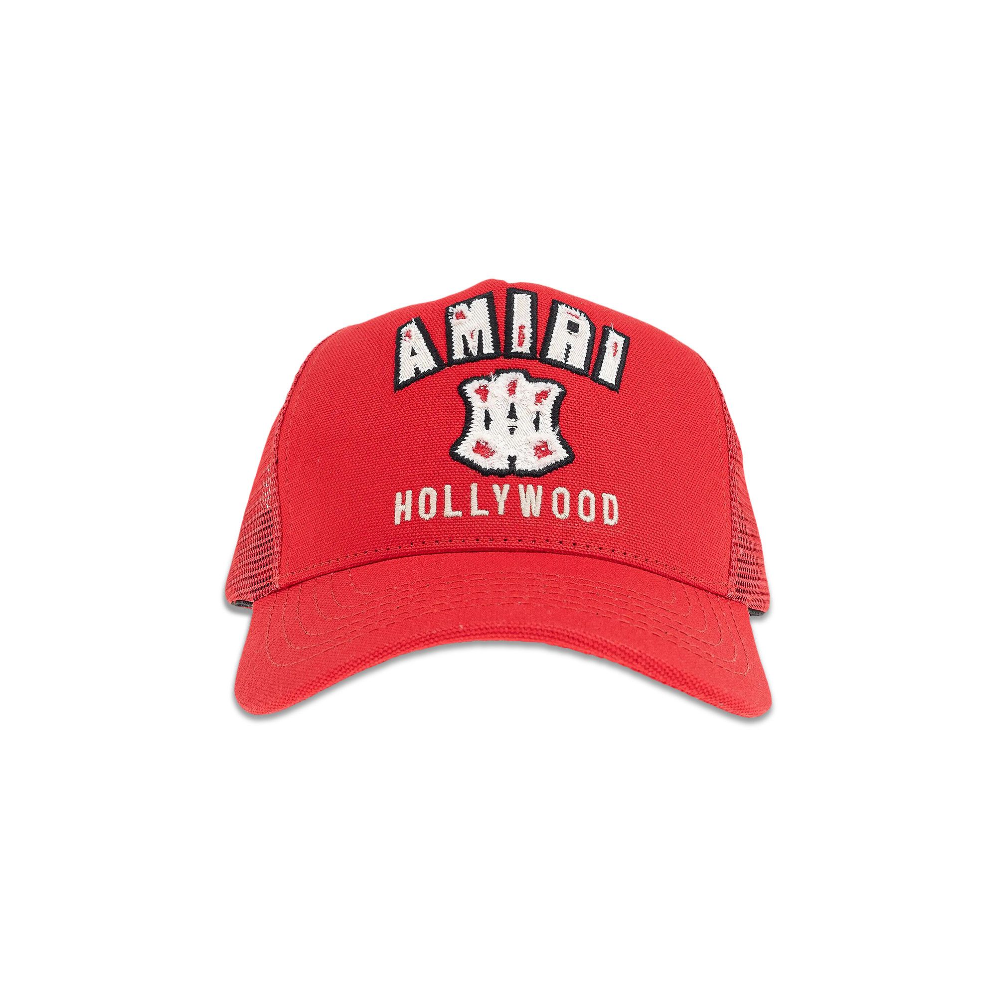 Buy Amiri MA Hollywood Trucker Hat 'Deep Red' - AMHACP1029 DEEP | GOAT