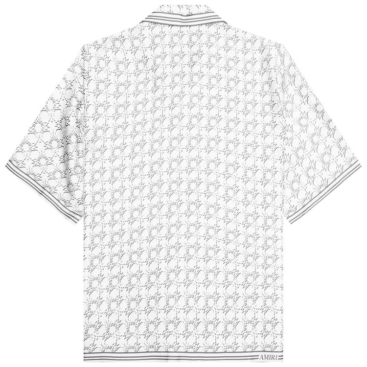 Amiri MA Quad Bowling Shirt Asphalt