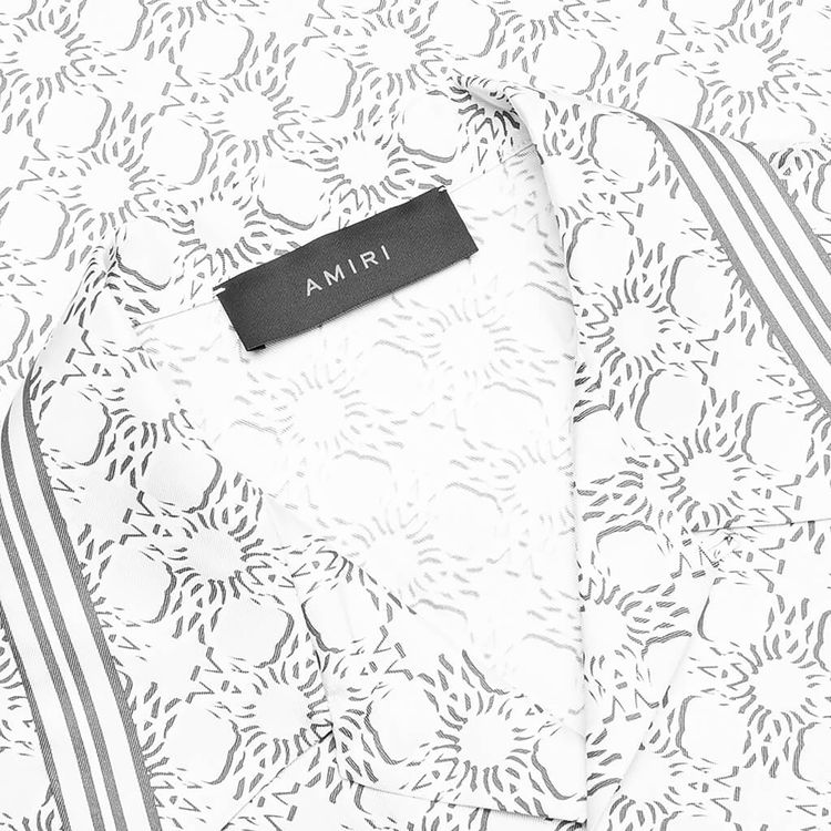 Amiri MA Quad Bowling Shirt Asphalt
