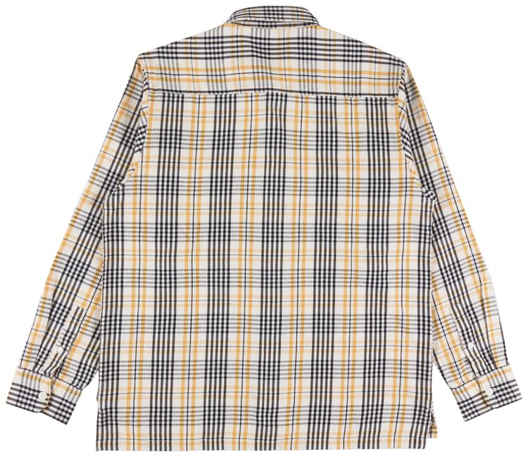 Carhartt WIP Long Sleeve Mandlik Shirt Mandlik CheckNatural