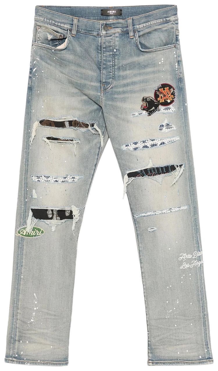 Amiri Vintage Patch Slim Jean Antique Indigo