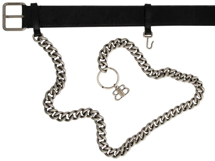 Balenciaga Monaco Chain Belt Black