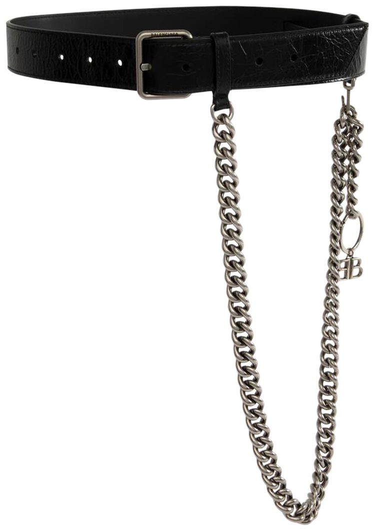 Balenciaga Monaco Chain Belt Black