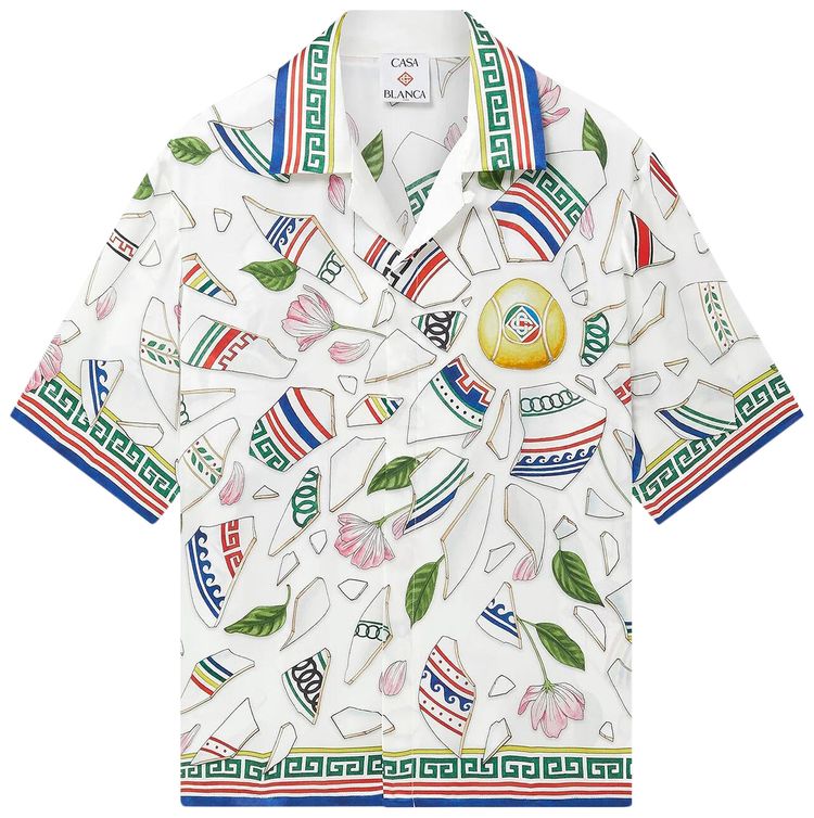 Casablanca Le Vase Brise Silk Shirt Multicolor