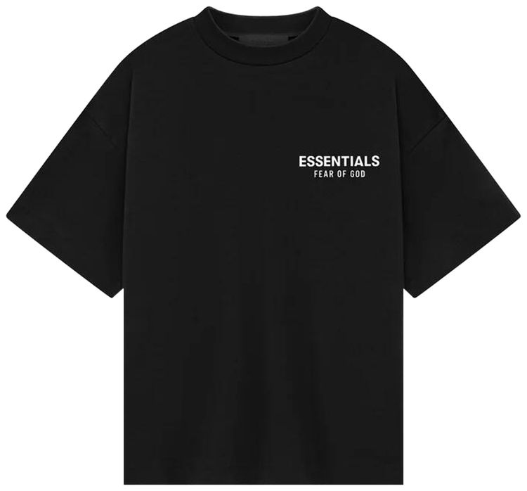 Fear of God Essentials Kids Jersey Crewneck Tee Black
