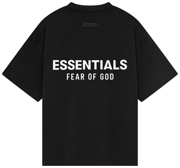 Fear of God Essentials Kids Jersey Crewneck Tee Black