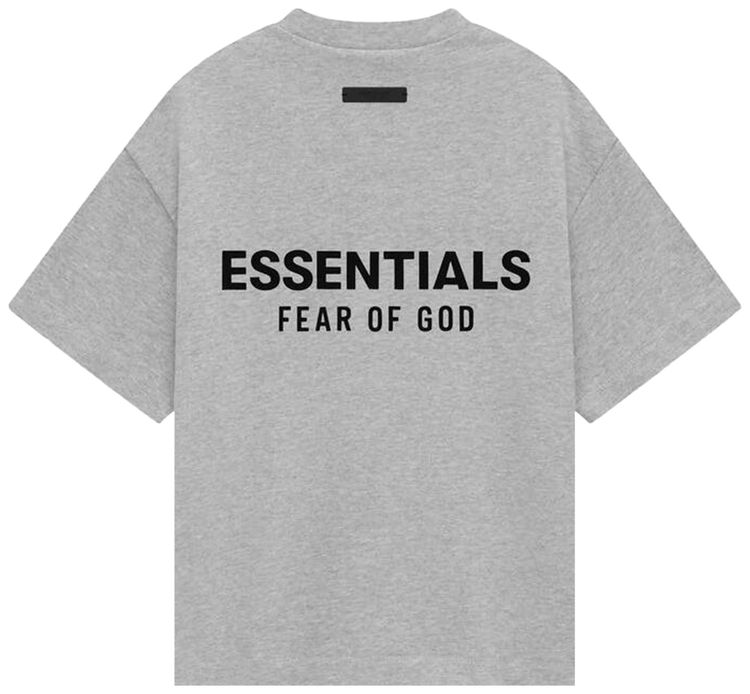 Fear of God Essentials Kids Jersey Crewneck Tee Light Heather Grey