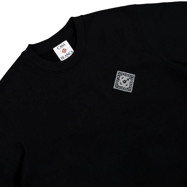 Casablanca Logo Patch Sweatshirt Black Pearl