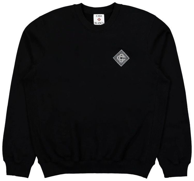 Casablanca Logo Patch Sweatshirt Black Pearl