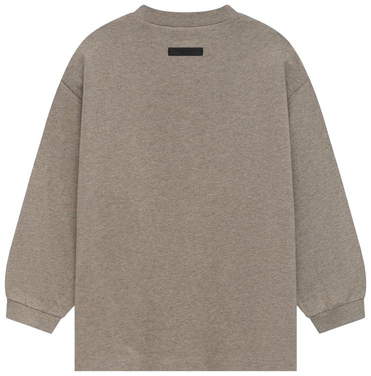 Buy Fear of God Essentials Kids Jersey Long-Sleeve Tee 'Heather Grey ...
