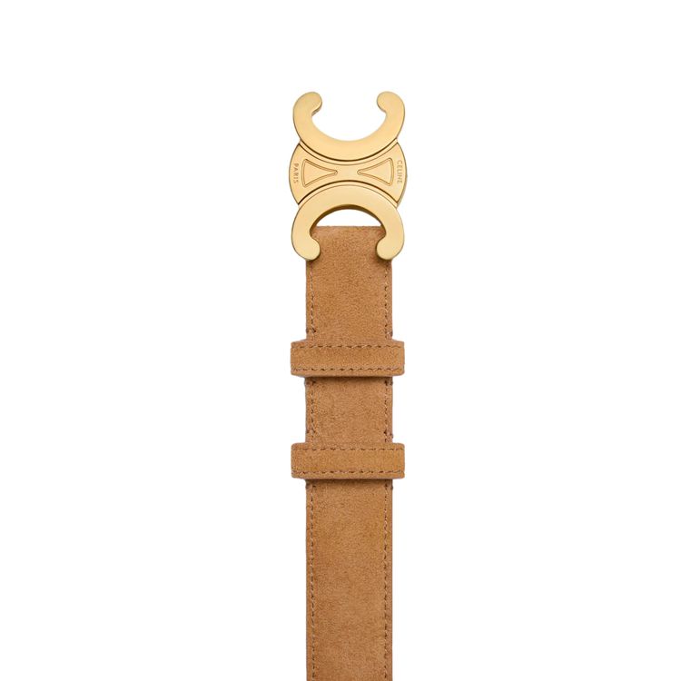 CELINE Medium Triomphe Belt Tobacco