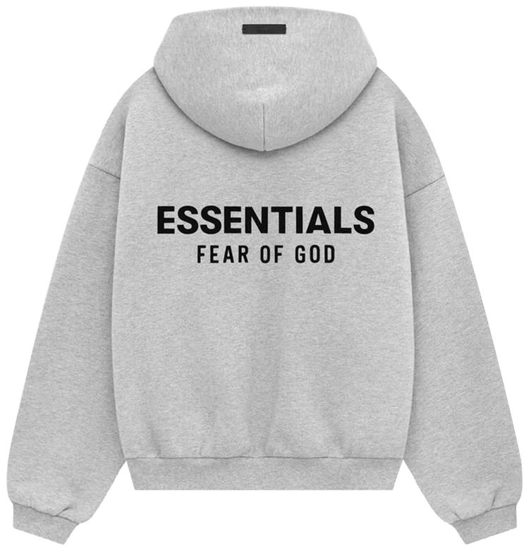 Fear of God Essentials Kids Fleece Hoodie Light Heather Grey