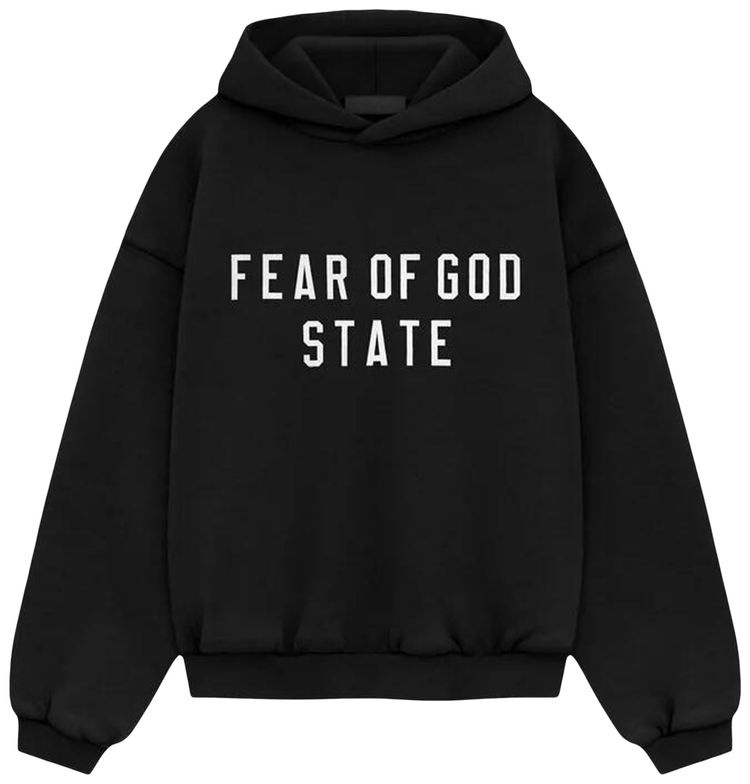 Fear of God Essentials Kids Heavy Fleece Hoodie Black