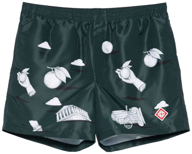Casablanca Printed Swim Shorts Metaphysical