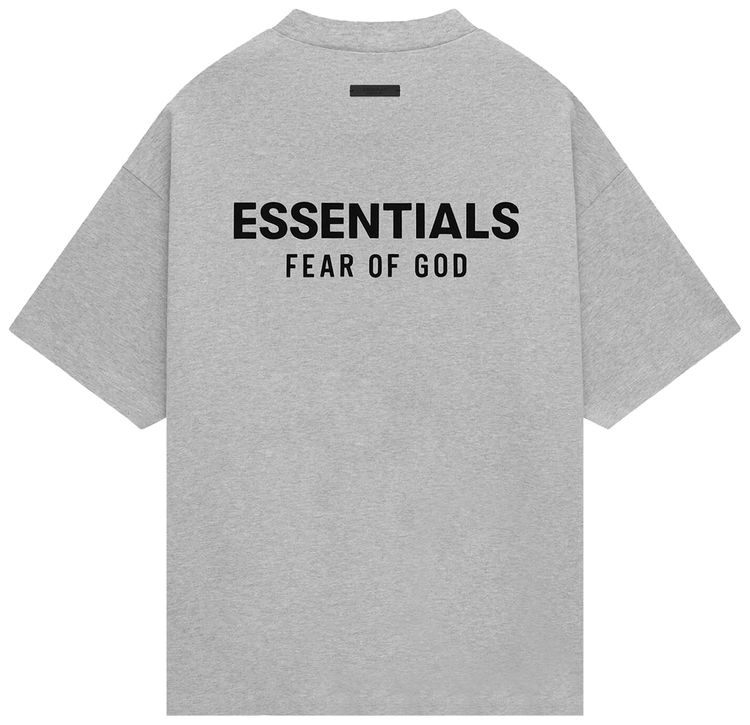 Fear of God Essentials Jersey Crewneck T Shirt Light Heather Grey