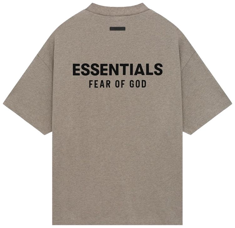 Fear of God Essentials Jersey Crewneck T Shirt Heather Grey