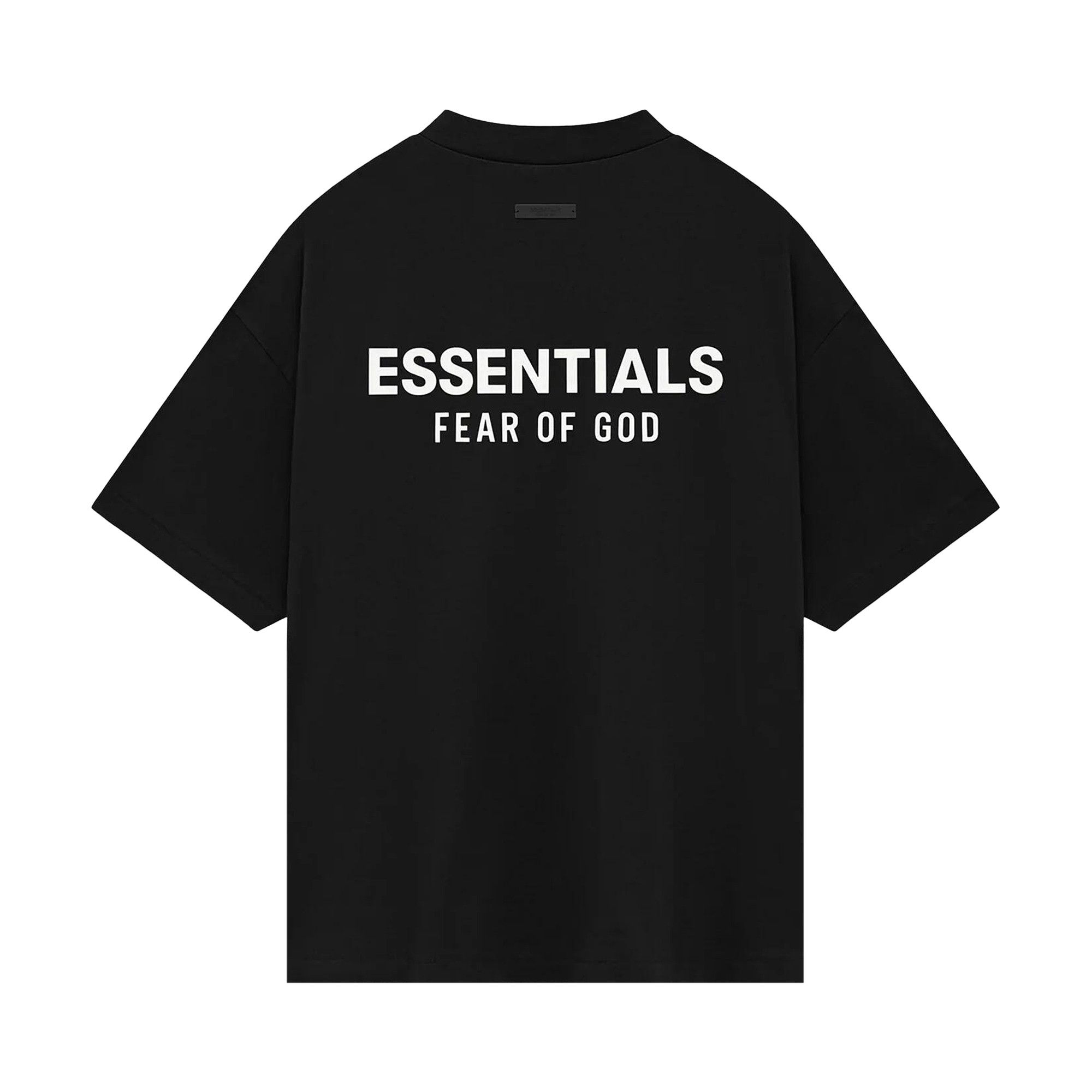 Buy Fear of God Essentials Jersey Crewneck T-Shirt 'Black
