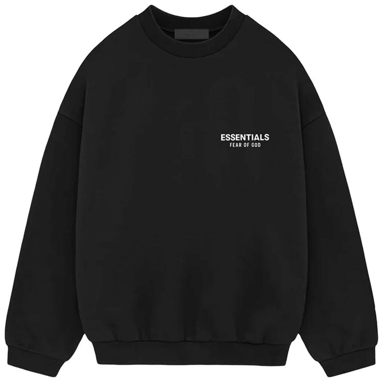 Fear of God Essentials Fleece Crewneck Black