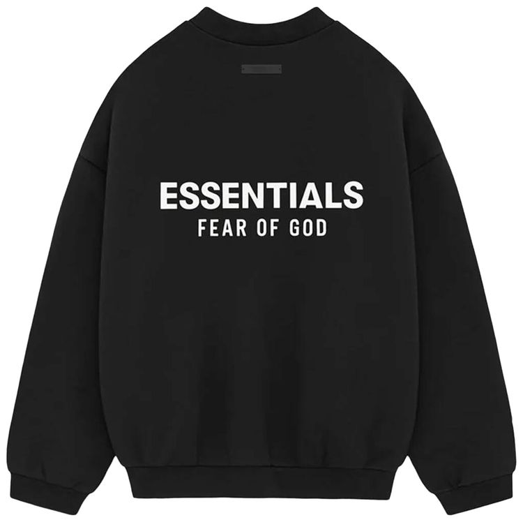 Fear of God Essentials Fleece Crewneck Black