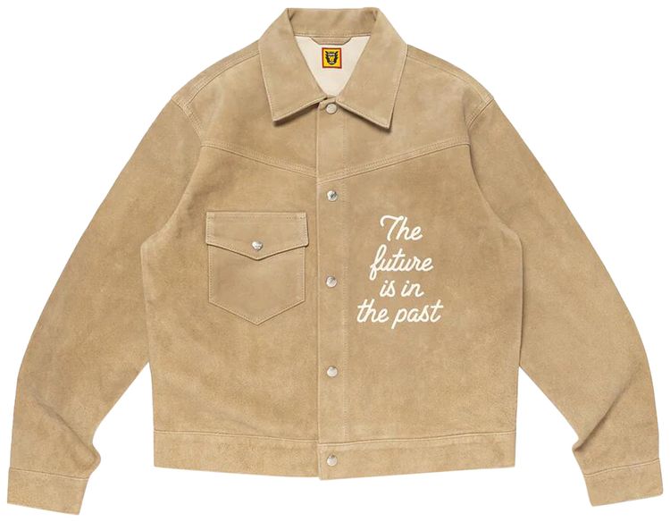 Human Made Suede Leather Jacket Beige